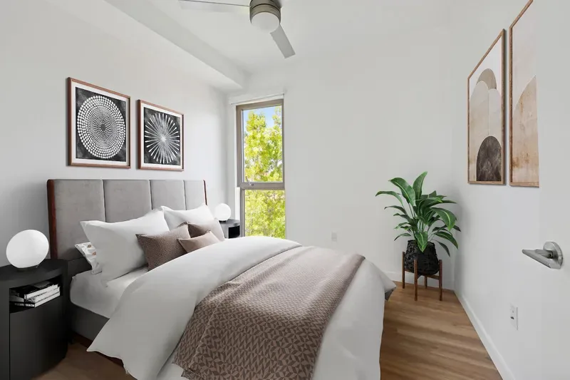 Your personal sanctuary featuring large windows and modern finishes