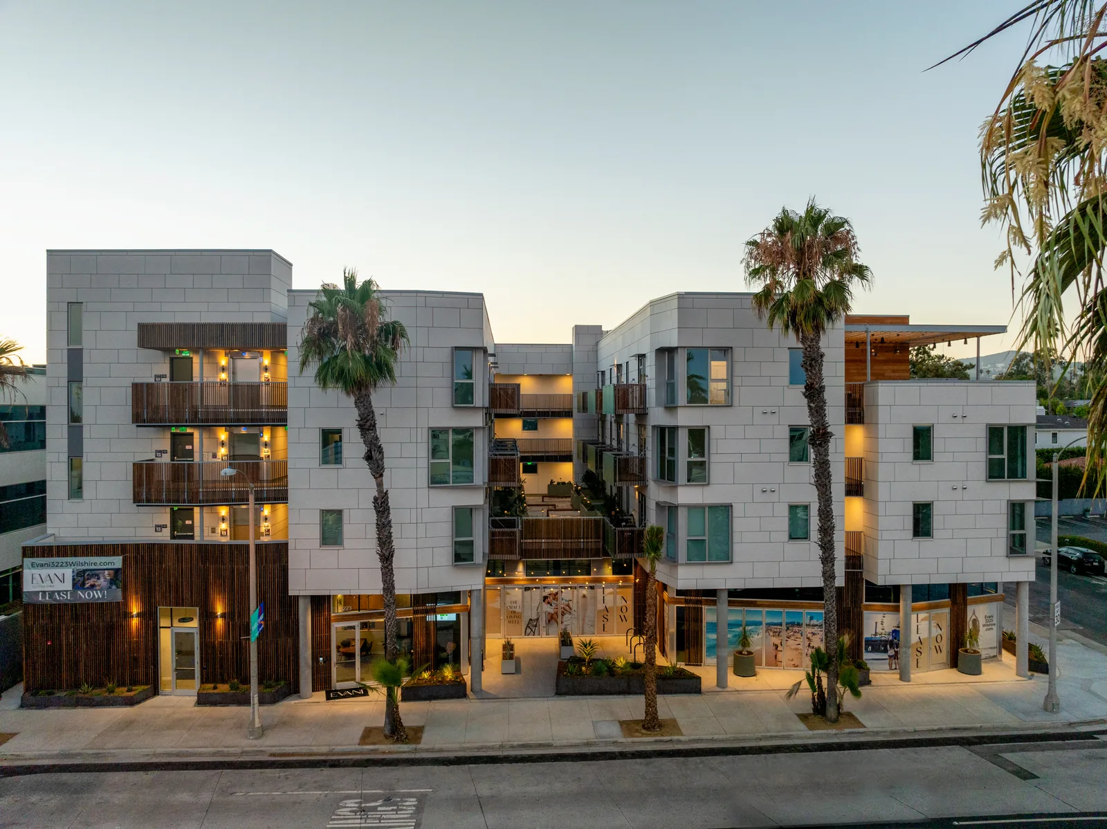Evani 3223 Wilshire exterior building angle - Santa Monica, CA