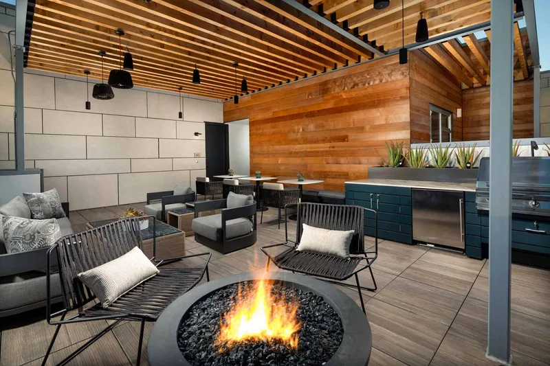 Enjoy city views from our rooftop
